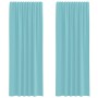 Cortinas de gasa con trabillas 2 uds turquesa 140x260 cm von , Vorhänge und Gardinen - Ref: Foro24-4102330, Preis: 15,49 €, R...