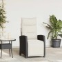 Silla de jardín reclinable con mesa auxiliar ratán negro von , Gartenstühle - Ref: Foro24-4108275, Preis: 176,28 €, Rabatt: %