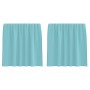 Cortinas de gasa con trabillas 2 uds turquesa 140x140 cm von , Vorhänge und Gardinen - Ref: Foro24-4102326, Preis: 12,84 €, R...