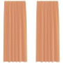 Cortinas de gasa con trabillas 2 uds terracota 140x245 cm von , Vorhänge und Gardinen - Ref: Foro24-4102324, Preis: 15,15 €, ...