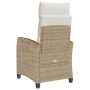 Silla de jardín reclinable con mesa auxiliar ratán beige von , Gartenstühle - Ref: Foro24-4108277, Preis: 203,13 €, Rabatt: %