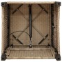 Silla de jardín reclinable con mesa auxiliar ratán beige von , Gartenstühle - Ref: Foro24-4108277, Preis: 203,13 €, Rabatt: %