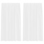 Cortinas de gasa con trabillas 2 uds. color blanco 140x175 cm von , Vorhänge und Gardinen - Ref: Foro24-4102332, Preis: 15,15...