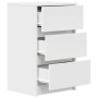 Mesillas de noche con 3 cajones 2 uds Blanco 39x35x65 cm by , Nightstands - Ref: Foro24-861338, Price: 103,03 €, Discount: %