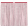 Cortinas de tiras 2 uds. color rosa 100x250 cm by , Curtains and curtains - Ref: Foro24-4102041, Price: 16,30 €, Discount: %