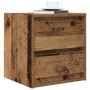 Mesillas de noche de pared 2 uds madera vieja 38x34x40 cm de , Mesitas de noche - Ref: Foro24-861262, Precio: 78,00 €, Descue...