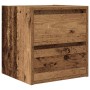 Mesillas de noche de pared 2 uds madera vieja 38x34x40 cm de , Mesitas de noche - Ref: Foro24-861262, Precio: 78,00 €, Descue...