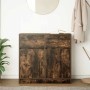 Aparador con cajón roble ahumado 80x34x76 cm madera ingeniería by , Sideboards - Ref: Foro24-861539, Price: 85,61 €, Discount: %