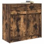Aparador con cajón roble ahumado 80x34x76 cm madera ingeniería by , Sideboards - Ref: Foro24-861539, Price: 85,61 €, Discount: %
