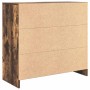 Aparador con cajón roble ahumado 80x34x76 cm madera ingeniería by , Sideboards - Ref: Foro24-861539, Price: 85,61 €, Discount: %