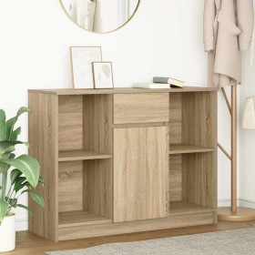 Aparador con cajón roble Sonoma 101x35x76 cm madera ingeniería von , Sideboards - Ref: Foro24-861564, Preis: 91,68 €, Rabatt: %
