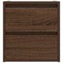 Mesillas de noche de pared 2 uds roble marrón 38x34x40 cm by , Nightstands - Ref: Foro24-861260, Price: 94,11 €, Discount: %
