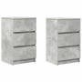 Mesillas de noche con 3 cajones 2 uds gris hormigón 39x35x65 cm von , Nachttische - Ref: Foro24-861344, Preis: 108,57 €, Raba...