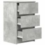 Mesillas de noche con 3 cajones 2 uds gris hormigón 39x35x65 cm von , Nachttische - Ref: Foro24-861344, Preis: 108,57 €, Raba...