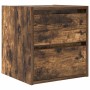 Mesilla de noche de pared roble ahumado 38x34x40 cm de , Mesitas de noche - Ref: Foro24-861255, Precio: 45,04 €, Descuento: %