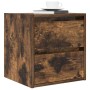 Mesilla de noche de pared roble ahumado 38x34x40 cm de , Mesitas de noche - Ref: Foro24-861255, Precio: 45,04 €, Descuento: %
