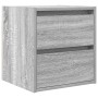 Mesilla de noche de pared gris Sonoma 38x34x40 cm de , Mesitas de noche - Ref: Foro24-861257, Precio: 46,27 €, Descuento: %