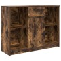 Aparador con cajón roble ahumado 101x35x76 cm madera ingeniería by , Sideboards - Ref: Foro24-861566, Price: 90,83 €, Discoun...