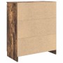 Aparador con cajón roble ahumado 71x35x84 cm madera ingeniería by , Sideboards - Ref: Foro24-861593, Price: 87,40 €, Discount: %