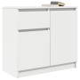 Aparador con cajón blanco 71x35x65 cm madera de ingeniería von , Sideboards - Ref: Foro24-861598, Preis: 78,96 €, Rabatt: %