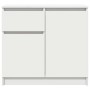 Aparador con cajón blanco 71x35x65 cm madera de ingeniería von , Sideboards - Ref: Foro24-861598, Preis: 78,96 €, Rabatt: %