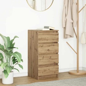 Aparador Artisan Roble 37,5x35x76 cm Madera de ingeniería by , Sideboards - Ref: Foro24-861759, Price: 83,59 €, Discount: %