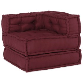 Puf modular tela granate 70x70x54 cm by , Cushions for chairs and sofas - Ref: Foro24-4019029, Price: 172,50 €, Discount: %