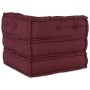 Puf modular tela granate 70x70x54 cm von , Kissen für Stühle und Sofas - Ref: Foro24-4019029, Preis: 172,50 €, Rabatt: %