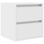 Mesillas de noche de pared 2 uds blanco 38x34x40 cm by , Nightstands - Ref: Foro24-861248, Price: 82,17 €, Discount: %