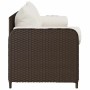 Sofá de jardín con cojines 3 plazas ratán sintético marrón by , Outdoor sofas - Ref: Foro24-4104173, Price: 225,67 €, Discoun...