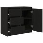 Aparador con cajón roble negro 71x35x65 cm madera de ingeniería by , Sideboards - Ref: Foro24-861572, Price: 87,80 €, Discoun...