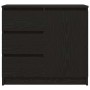Aparador con cajón roble negro 71x35x65 cm madera de ingeniería by , Sideboards - Ref: Foro24-861572, Price: 87,80 €, Discoun...