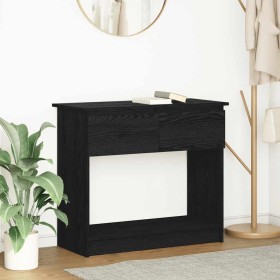 Mesa consola con cajones negra 85,5x38,5x74,5 cm by , Side tables - Ref: Foro24-861392, Price: 65,74 €, Discount: %