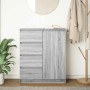 Aparador con cajones Sonoma gris 71x35x84 cm madera ingeniería by , Sideboards - Ref: Foro24-861585, Price: 115,06 €, Discoun...