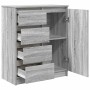 Aparador con cajones Sonoma gris 71x35x84 cm madera ingeniería by , Sideboards - Ref: Foro24-861585, Price: 115,06 €, Discoun...