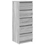 Aparador con cajones Sonoma gris 37,5x35x99cm Madera ingeniería by , Sideboards - Ref: Foro24-861765, Price: 93,73 €, Discoun...
