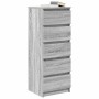 Aparador con cajones Sonoma gris 37,5x35x99cm Madera ingeniería by , Sideboards - Ref: Foro24-861765, Price: 93,73 €, Discoun...