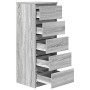 Aparador con cajones Sonoma gris 37,5x35x99cm Madera ingeniería by , Sideboards - Ref: Foro24-861765, Price: 93,73 €, Discoun...