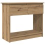 Mesa consola con cajones roble artesanal 85,5x38,5x74,5 cm de , Mesas auxiliares - Ref: Foro24-861399, Precio: 64,54 €, Descu...