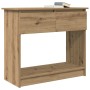 Mesa consola con cajones roble artesanal 85,5x38,5x74,5 cm de , Mesas auxiliares - Ref: Foro24-861399, Precio: 64,54 €, Descu...