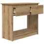 Mesa consola con cajones roble artesanal 85,5x38,5x74,5 cm de , Mesas auxiliares - Ref: Foro24-861399, Precio: 64,54 €, Descu...