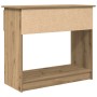 Mesa consola con cajones roble artesanal 85,5x38,5x74,5 cm de , Mesas auxiliares - Ref: Foro24-861399, Precio: 64,54 €, Descu...