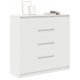 Aparador con cajones blanco 100,5x35x98,5 cm madera ingeniería de , Aparadores - Ref: Foro24-3328453, Precio: 170,03 €, Descu...
