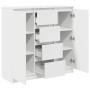 Aparador con cajones blanco 100,5x35x98,5 cm madera ingeniería de , Aparadores - Ref: Foro24-3328453, Precio: 170,03 €, Descu...