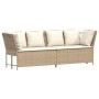 Sofá de jardín con cojines ratán sintético beige by , Outdoor sofas - Ref: Foro24-4104125, Price: 275,35 €, Discount: %