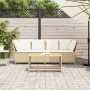Sofá de jardín con cojines ratán sintético beige by , Outdoor sofas - Ref: Foro24-4104125, Price: 275,35 €, Discount: %