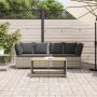 Sofá de jardín con cojines ratán sintético gris claro von , Outdoor-Sofas - Ref: Foro24-4104127, Preis: 275,35 €, Rabatt: %