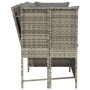 Sofá de jardín con cojines ratán sintético gris claro von , Outdoor-Sofas - Ref: Foro24-4104127, Preis: 275,35 €, Rabatt: %