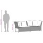 Sofá de jardín con cojines ratán sintético gris claro von , Outdoor-Sofas - Ref: Foro24-4104127, Preis: 275,35 €, Rabatt: %