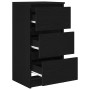 Aparador de madera de roble negro 37,5x35x76 cm de , Aparadores - Ref: Foro24-861725, Precio: 70,29 €